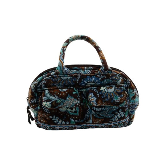 Vera Bradley Java Blue Dome Satchel Hand Bag - Picture 9 of 12